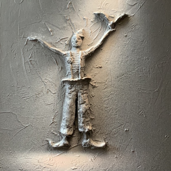 Clown in the Spotlight in Black Frame - Picture 2 of 4